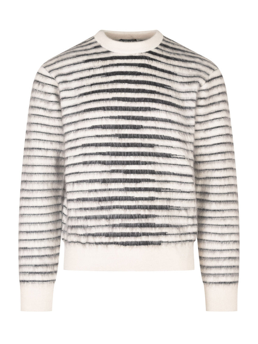 Black Stripes Regular Sweater 1