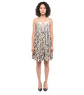 BlackWhite Floral Halter Neck Mini Dress 1