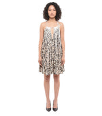 BlackWhite Floral Halter Neck Mini Dress 1