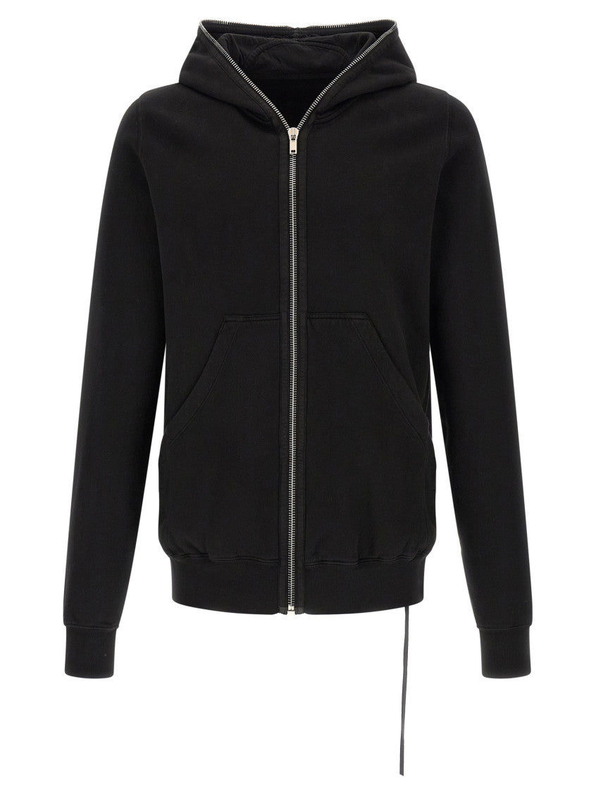 Black Regular Zip Up Hoodie 1