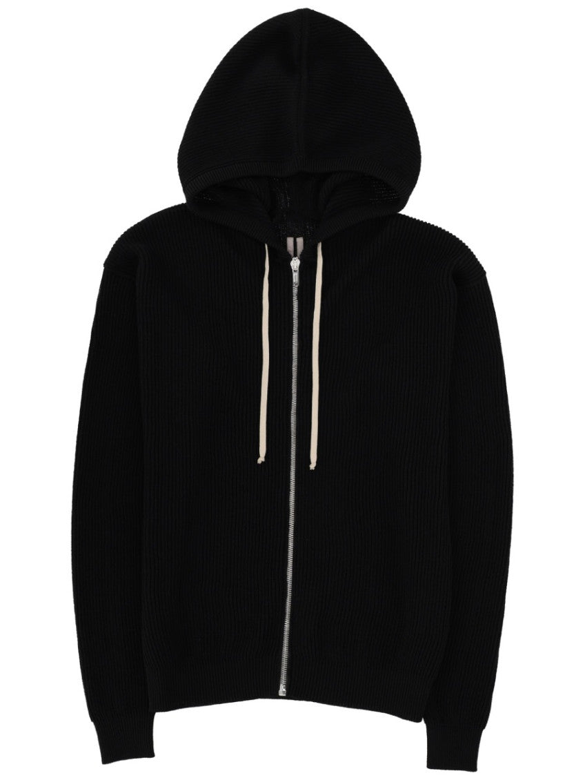 Black Relaxed Zip Up Hoodie 1
