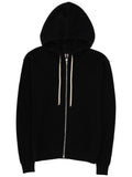 Black Relaxed Zip Up Hoodie 1