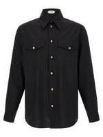 Black Regular Jacquard Shirt 1