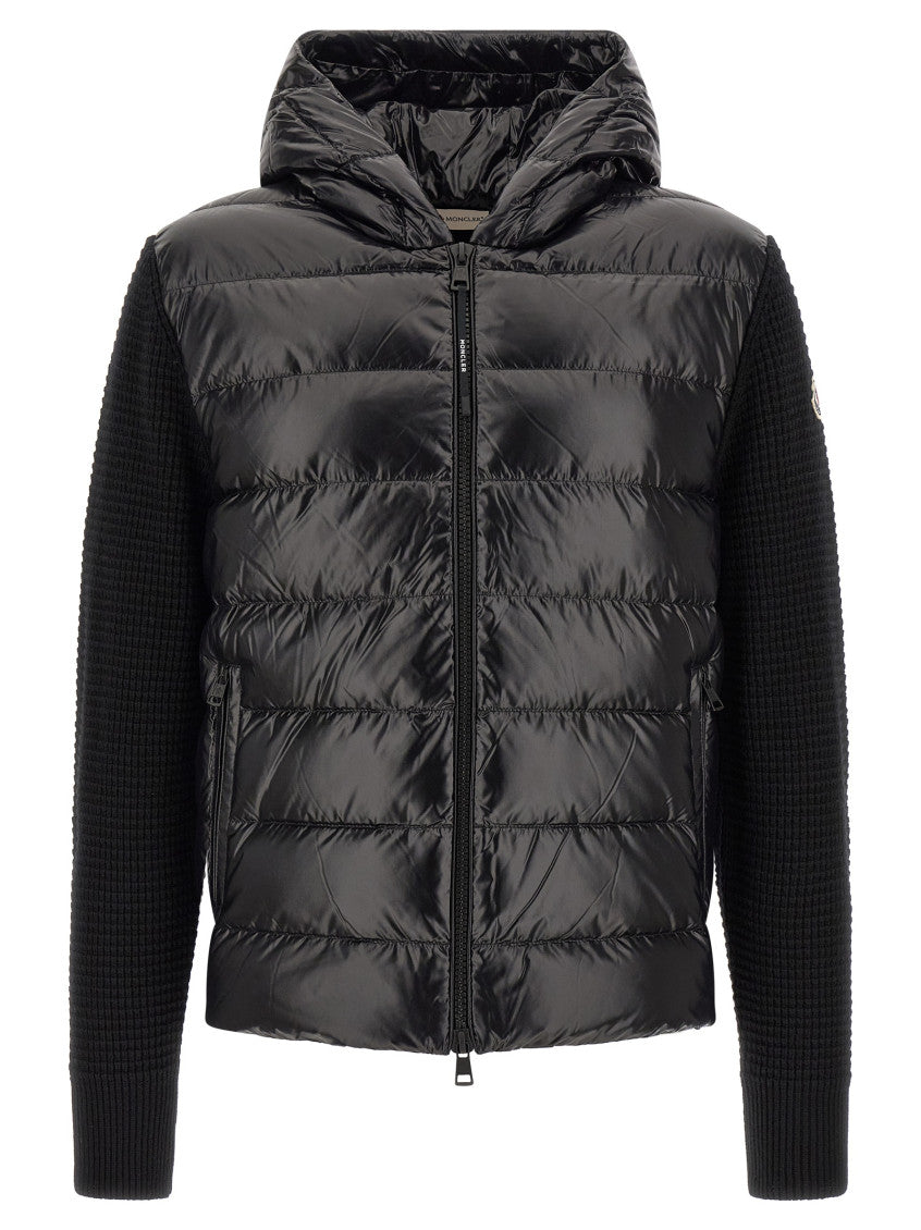 Black Quilted Hood Jacket 1