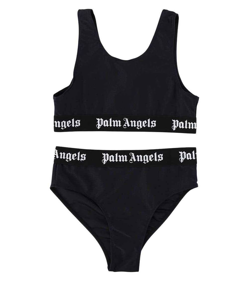 2-piece Black Logo Polyamide Bikni Set (Girls) 1