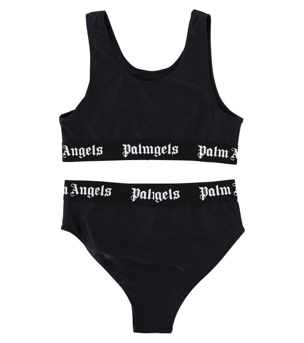 2-piece Black Logo Polyamide Bikni Set (Girls) 2