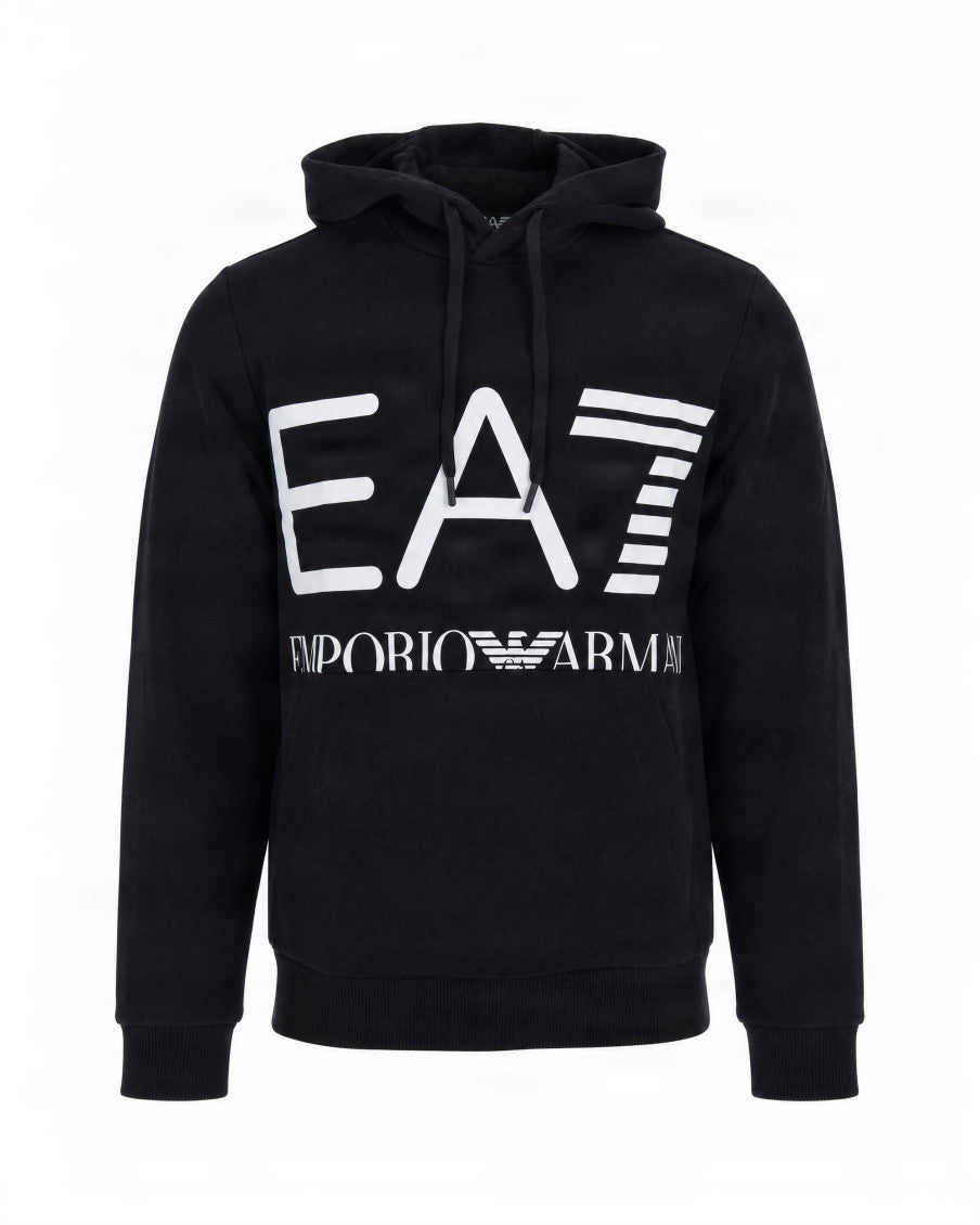 Black Logo Regular Hoodie 1