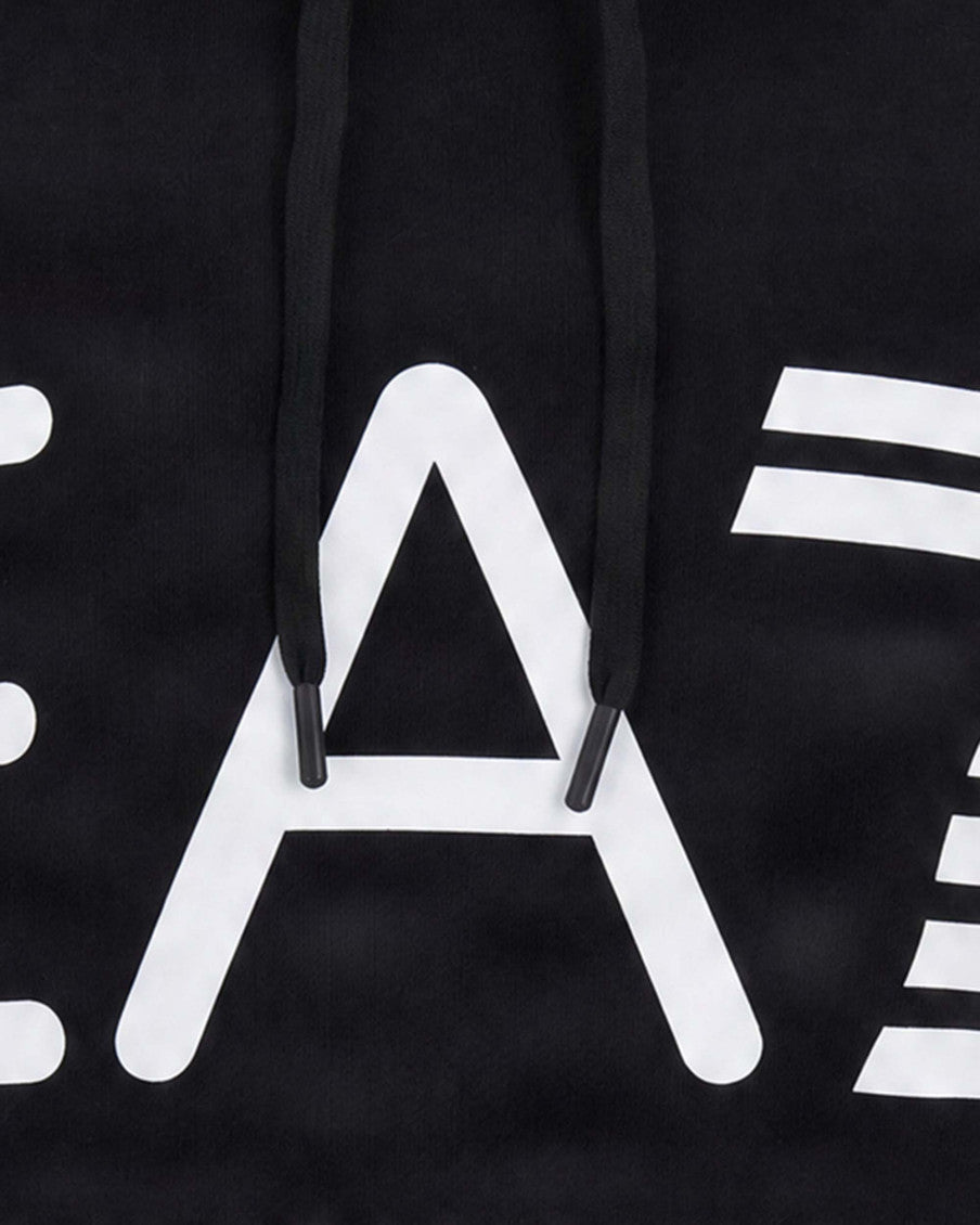 Black Logo Regular Hoodie 3