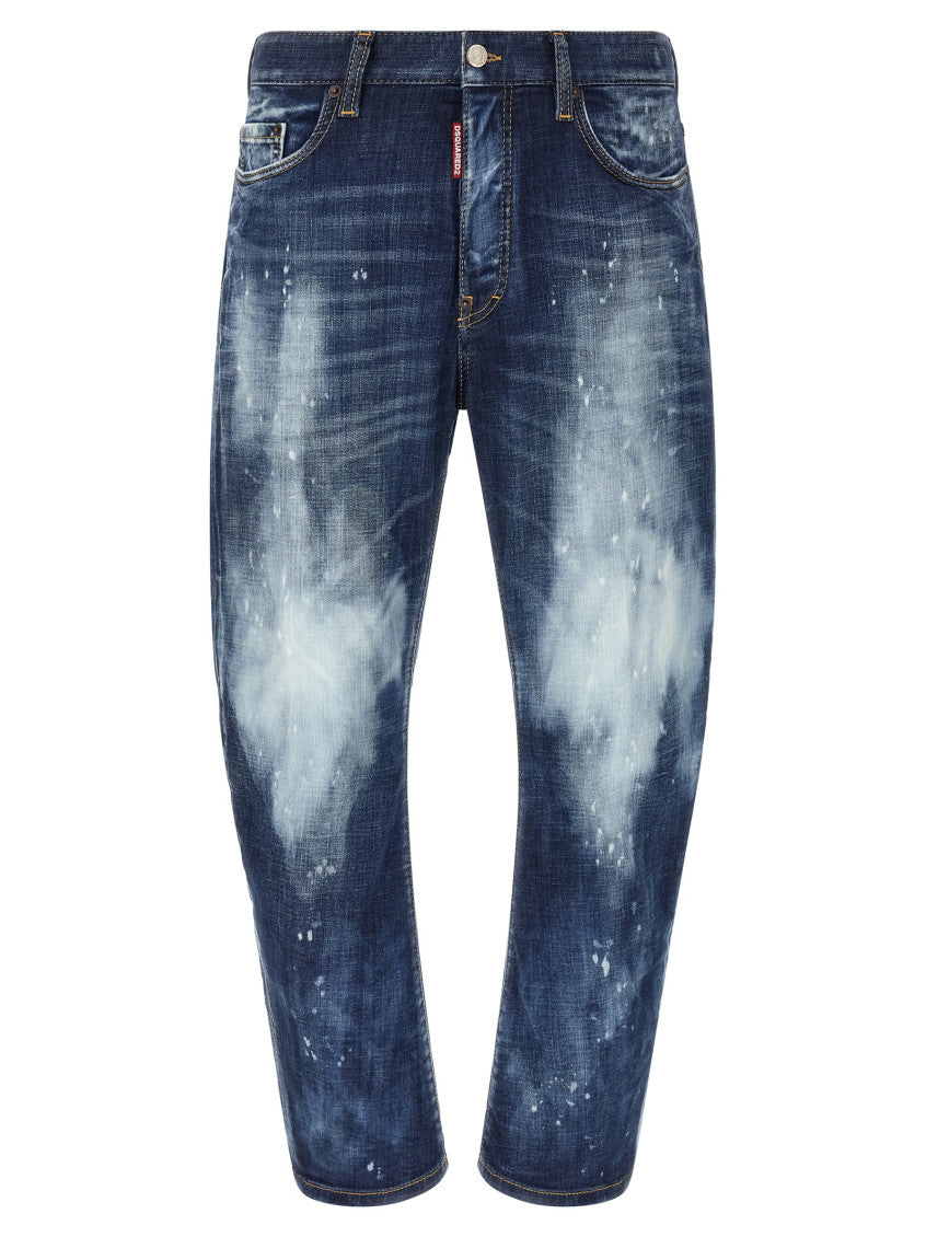 Blue Mid Rise Jeans 1