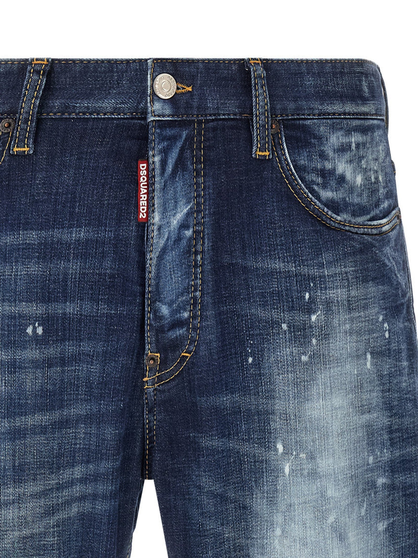 Blue Mid Rise Jeans 3