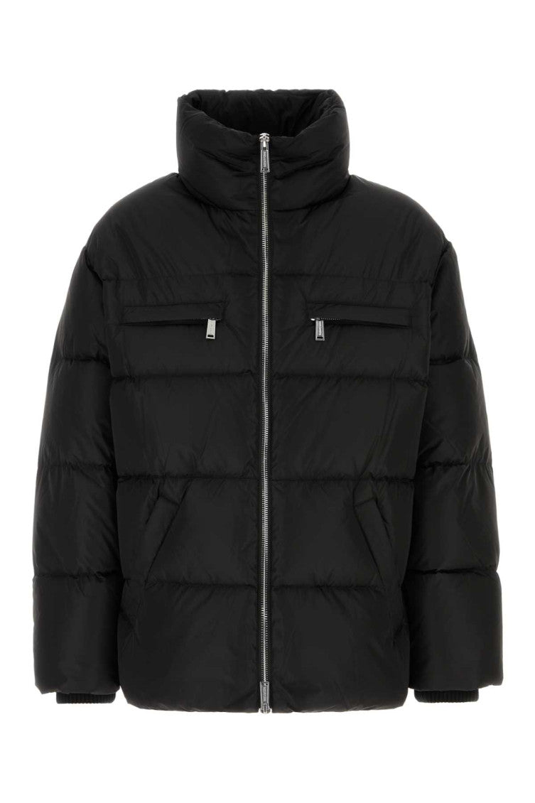 Black Mock Collar Jacket 1