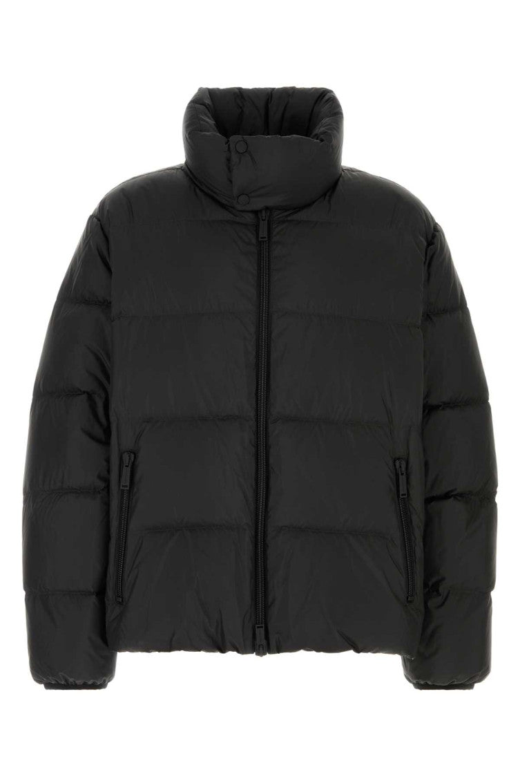 Black Regular Quilted Jacket 1