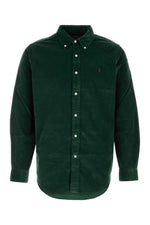 Green Regular Corduroy Shirt 1