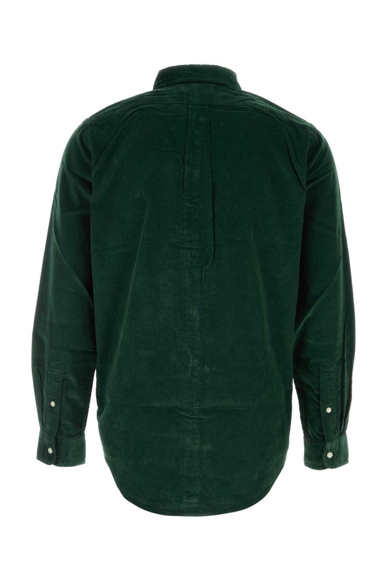 Green Regular Corduroy Shirt 2