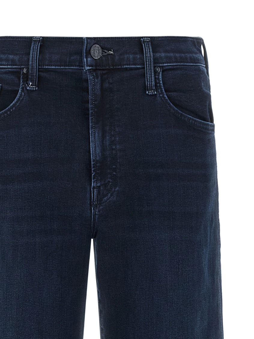 Blue Straight Mid Rise Jeans 3