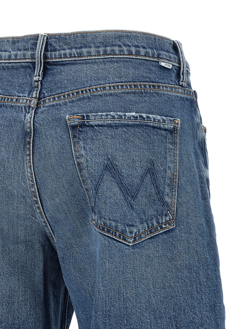 Blue Relaxed Mid Rise Jeans 4
