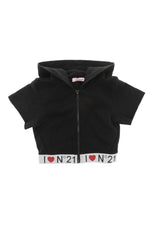 Girls Black Logo Jacket 1