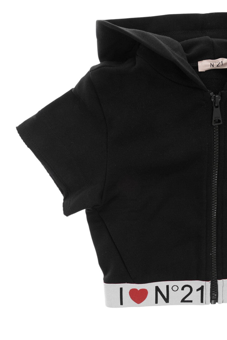 Girls Black Logo Jacket 3