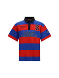Multicolor Stripes Shirt Collar Polo 1