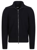 Blue Regular Zip Up Cardigan 1