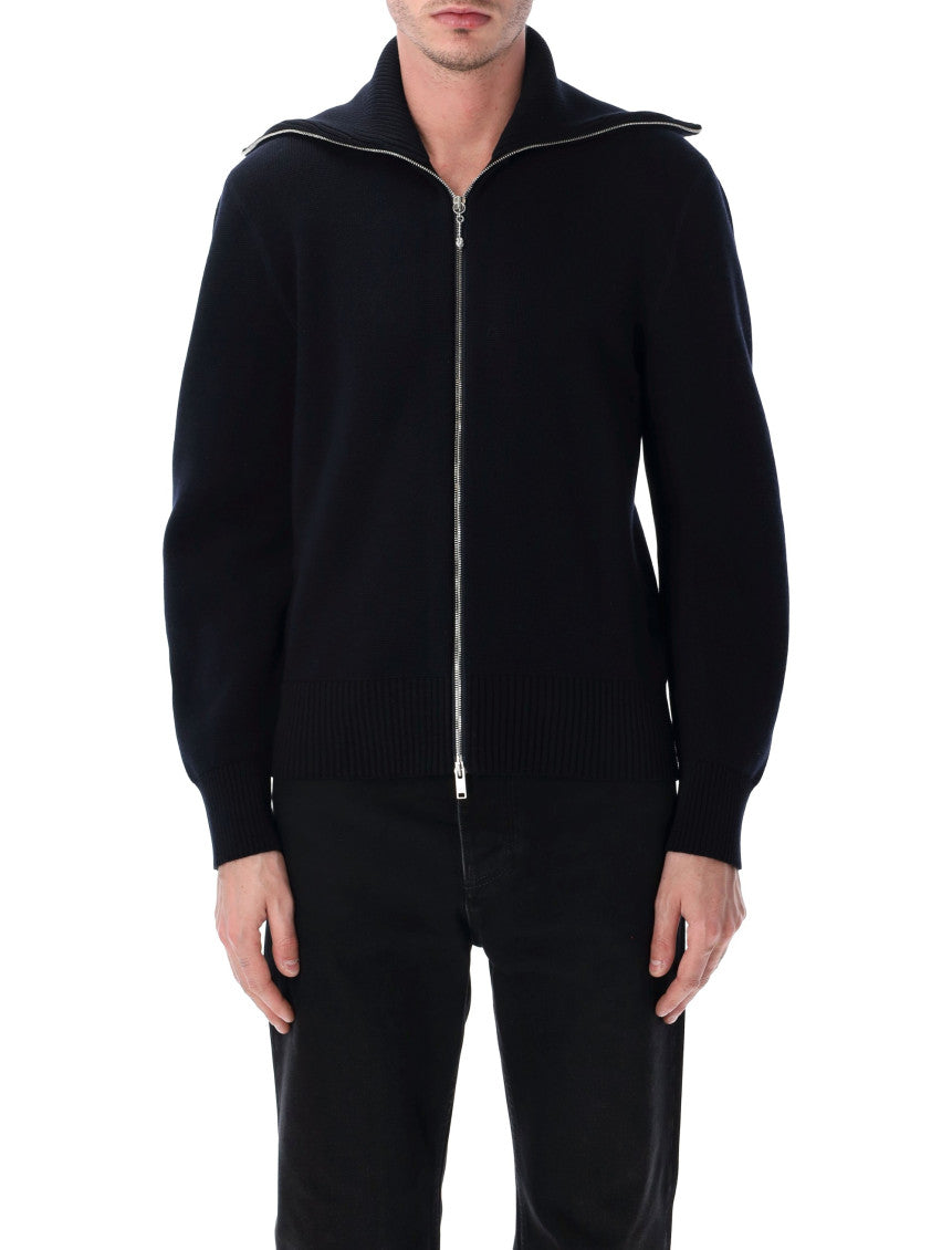 Blue Regular Zip Up Cardigan 2