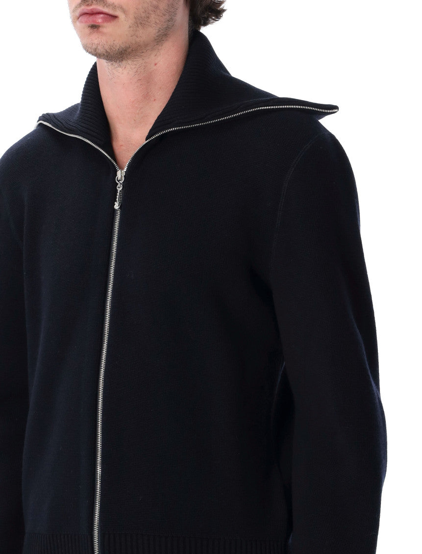 Blue Regular Zip Up Cardigan 5