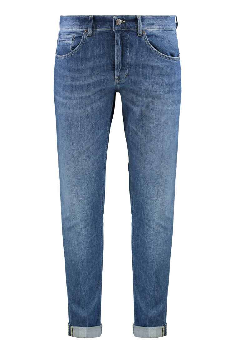 Blue Mid Rise Jeans 1