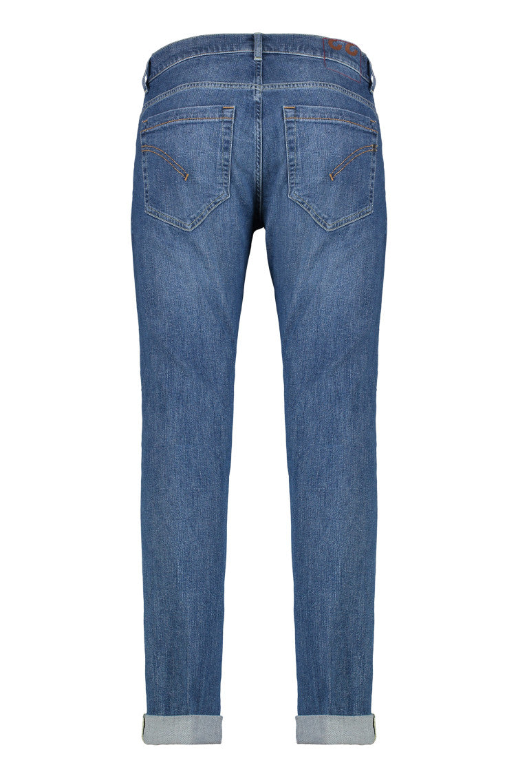 Blue Mid Rise Jeans 2