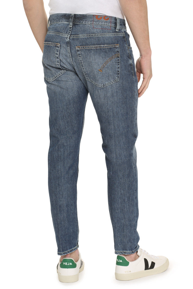Blue Low Rise Jeans 4