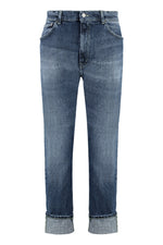 Blue Mid Rise Jeans 1