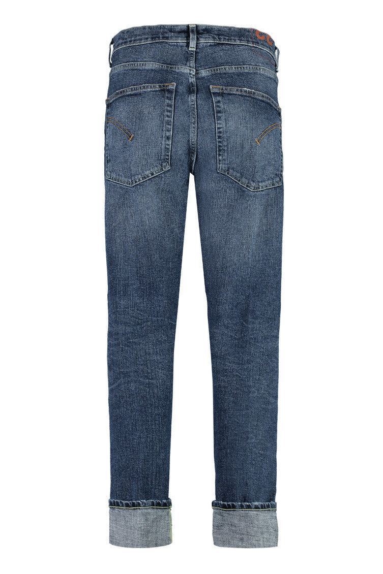 Blue Mid Rise Jeans 2