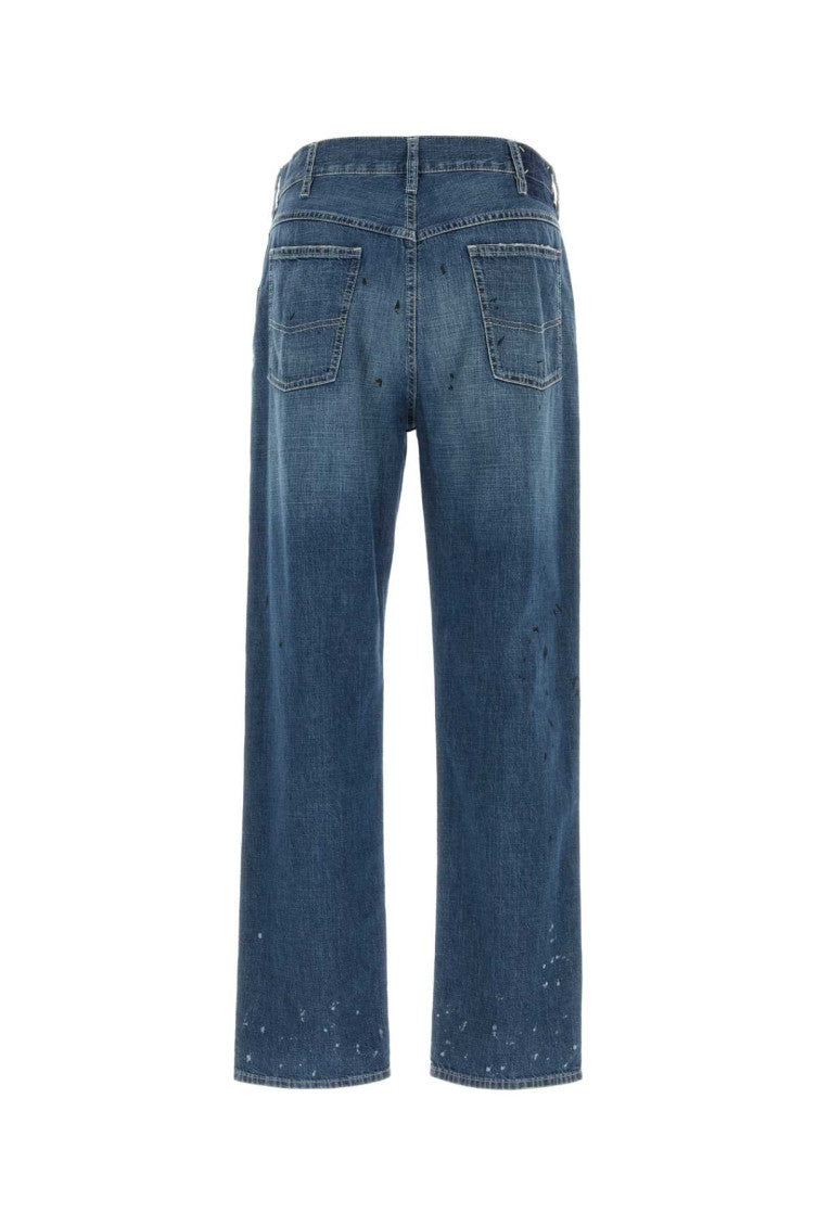 Blue Mid Rise Jeans 2