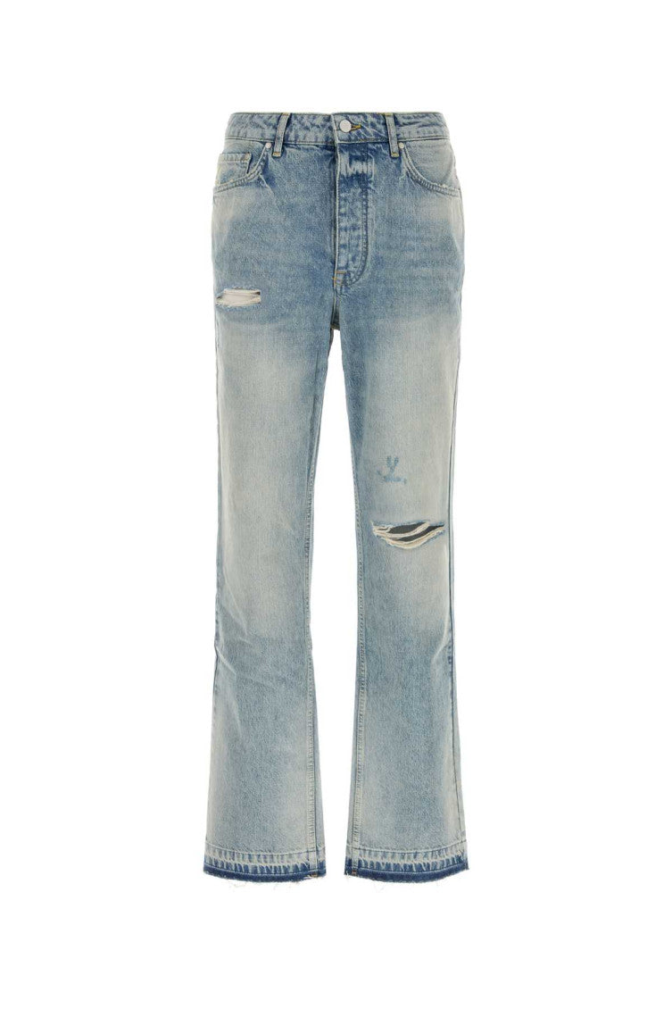 Light Blue Distressed Jeans 1