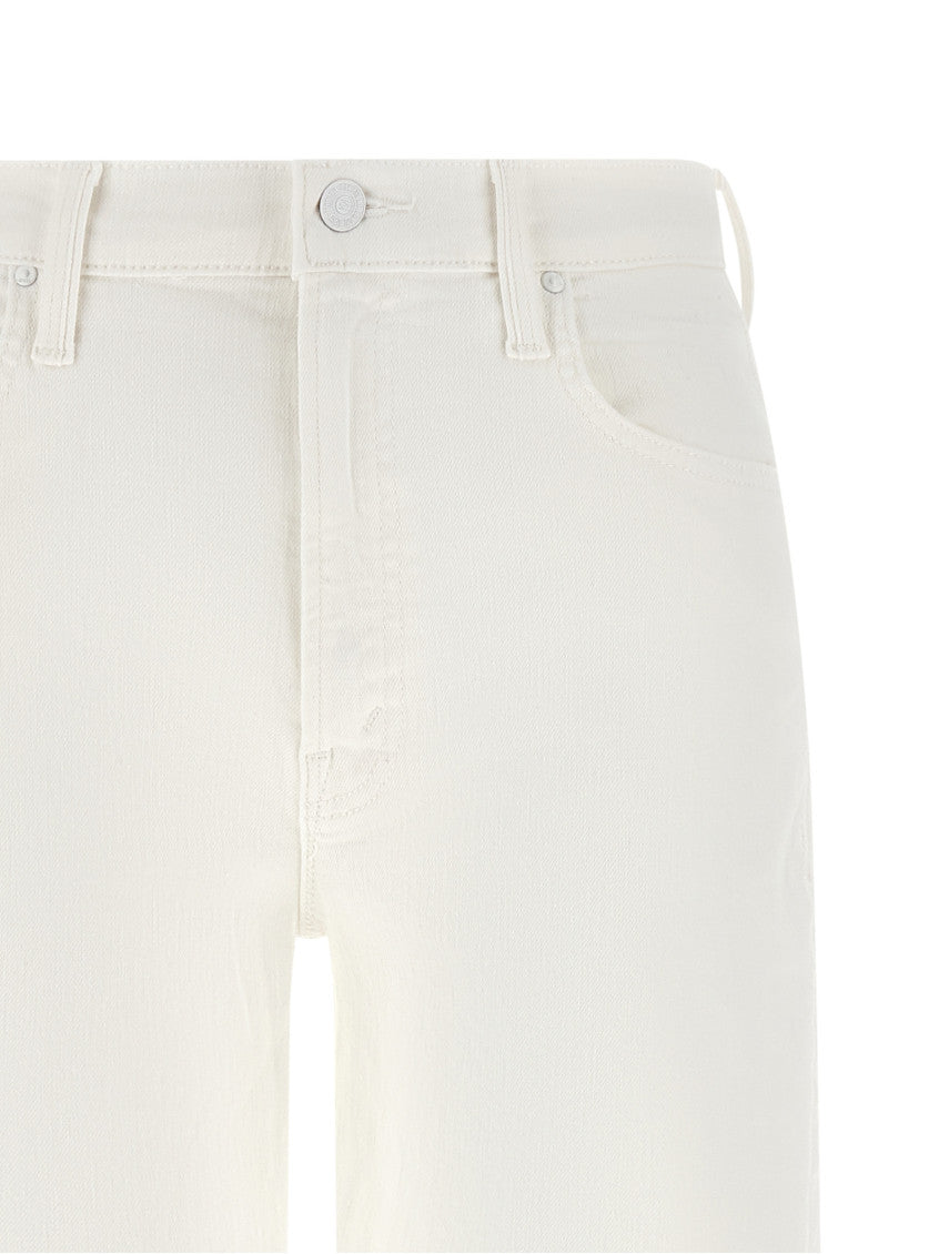 White High Rise Jeans 3