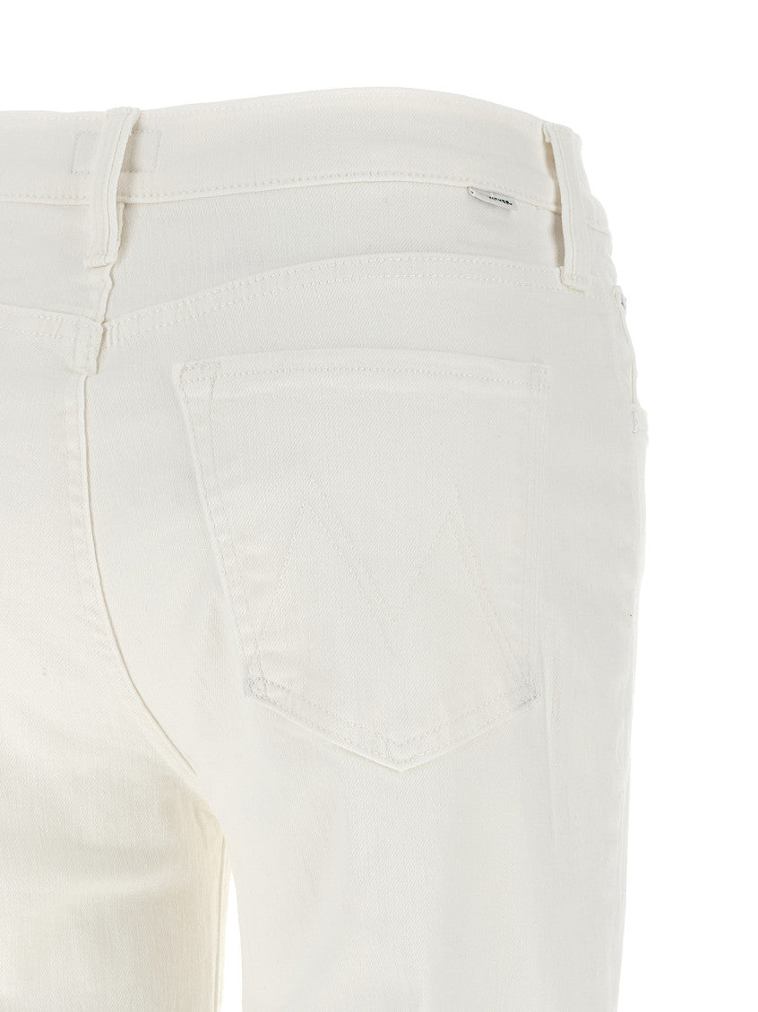White High Rise Jeans 4