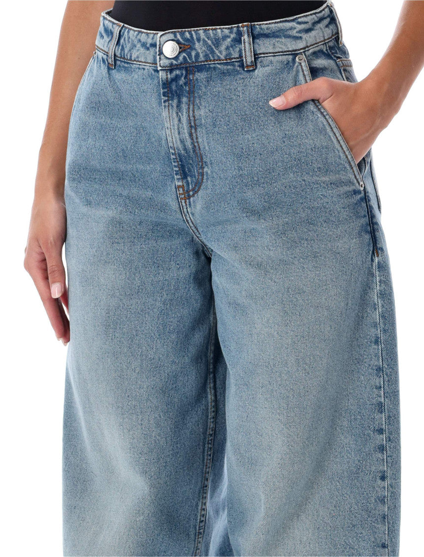 Blue High Rise Jeans 3