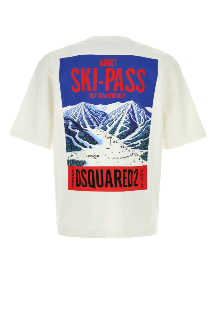 White Crew Neck T-Shirt 2