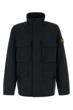 Black Mock Collar Jacket 1