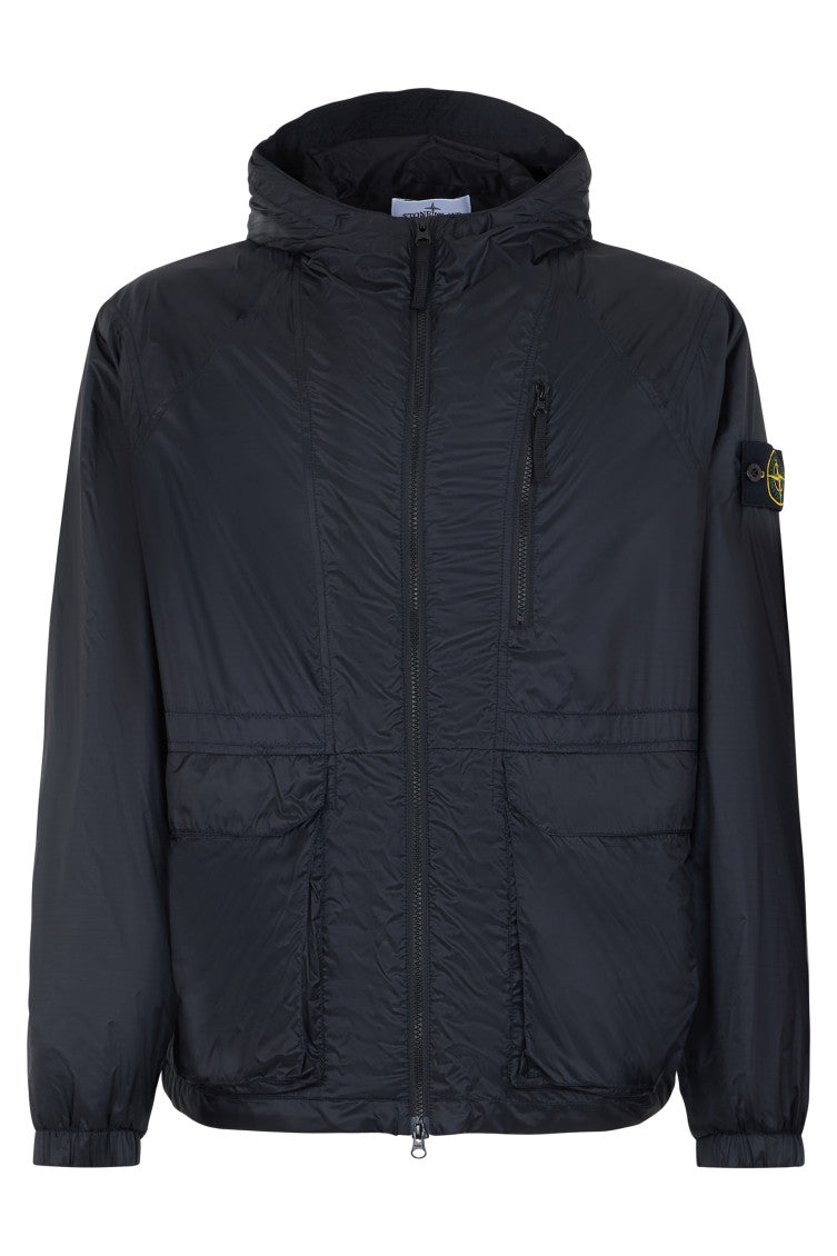Dark Blue Hood Jacket 1
