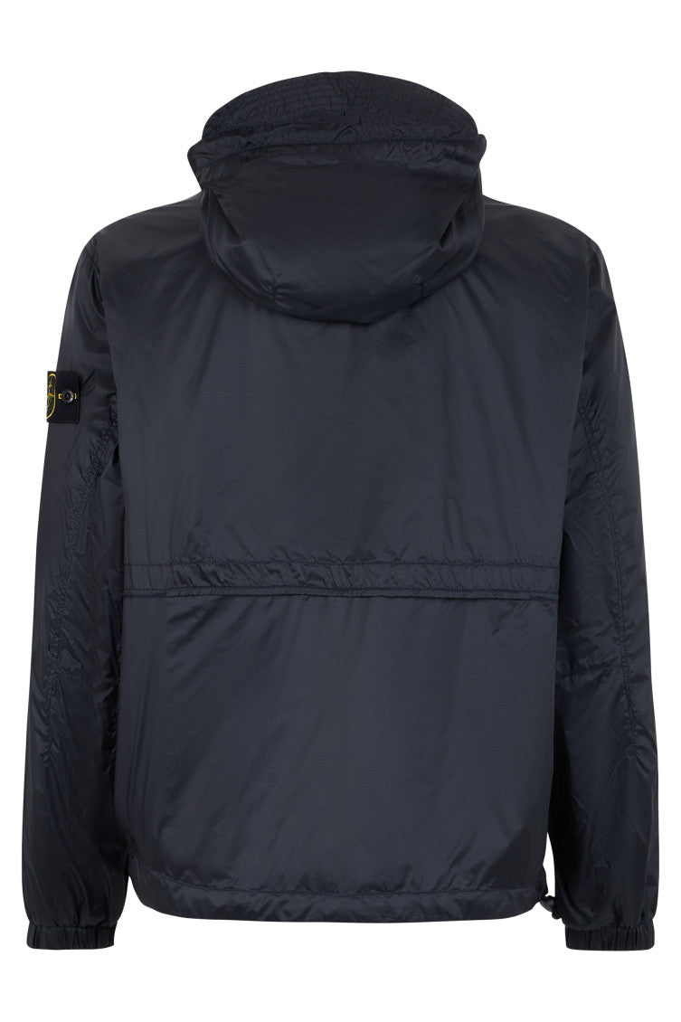 Dark Blue Hood Jacket 2