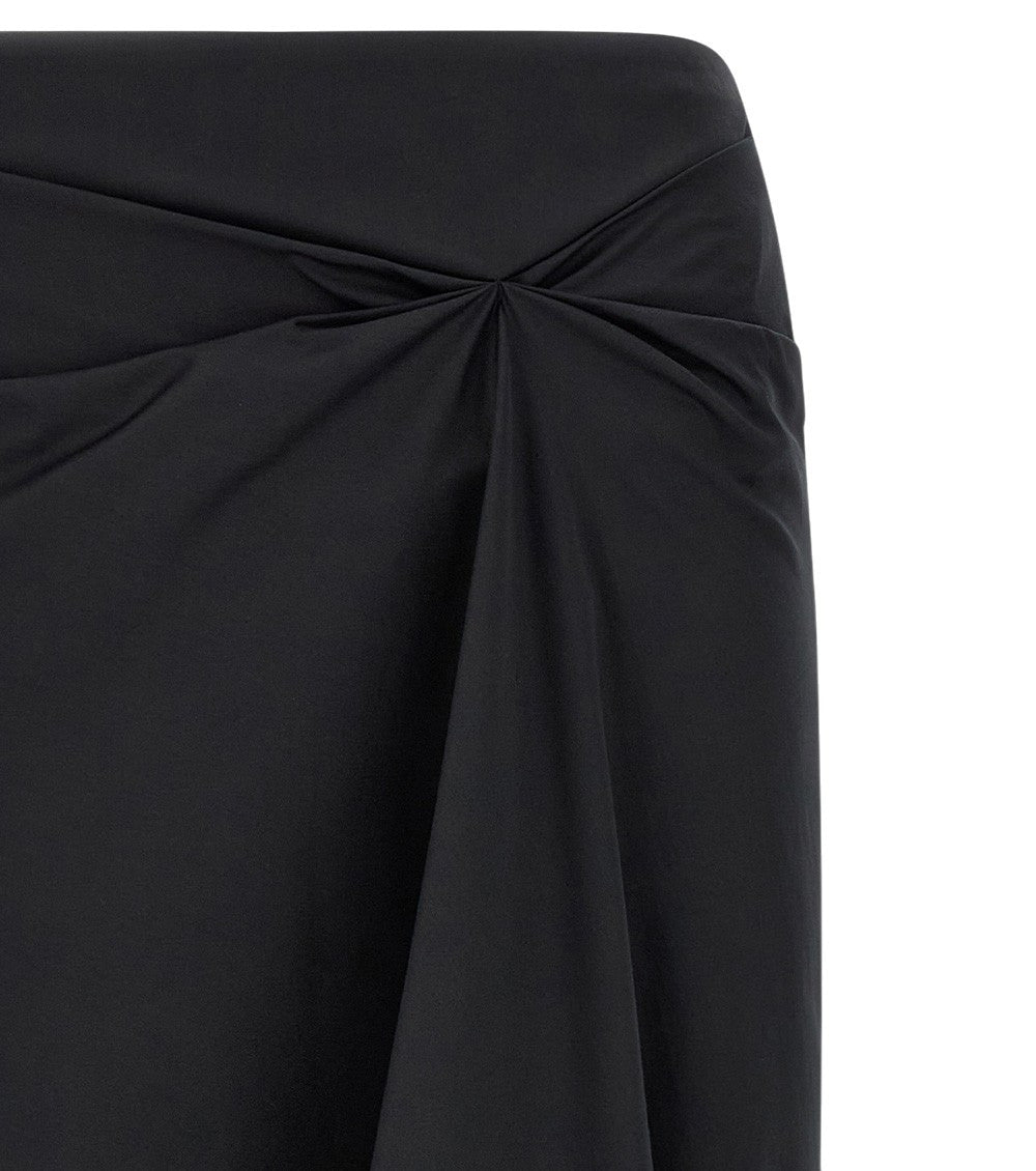 Black Pleated Midi Skirt 3