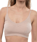 Pink Textured Scoop Neck Top 1