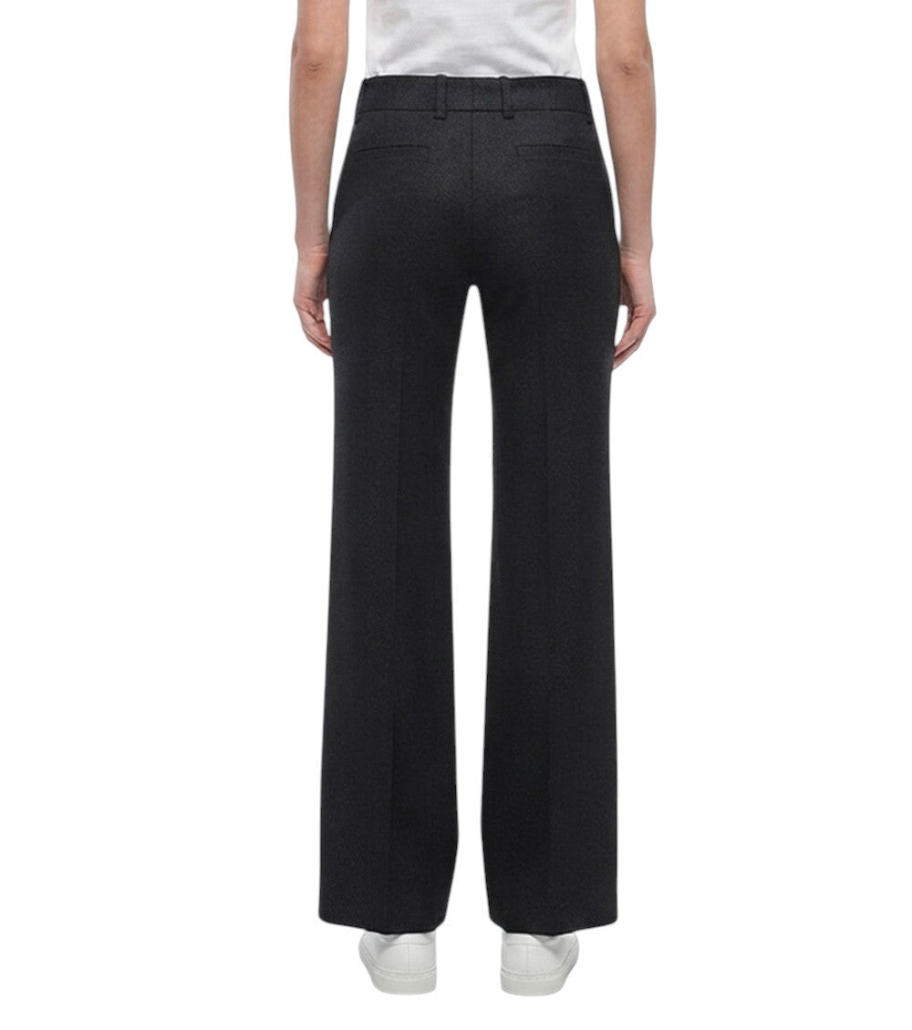 Black Tailored Flat Front Pants 2