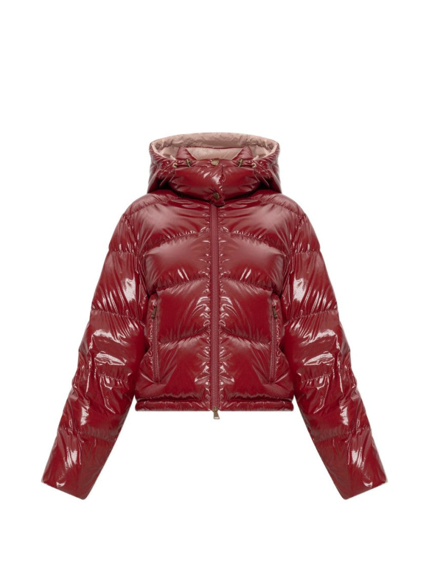 Red Quilted Hood Jacket 1