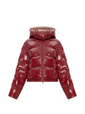 Red Quilted Hood Jacket 1