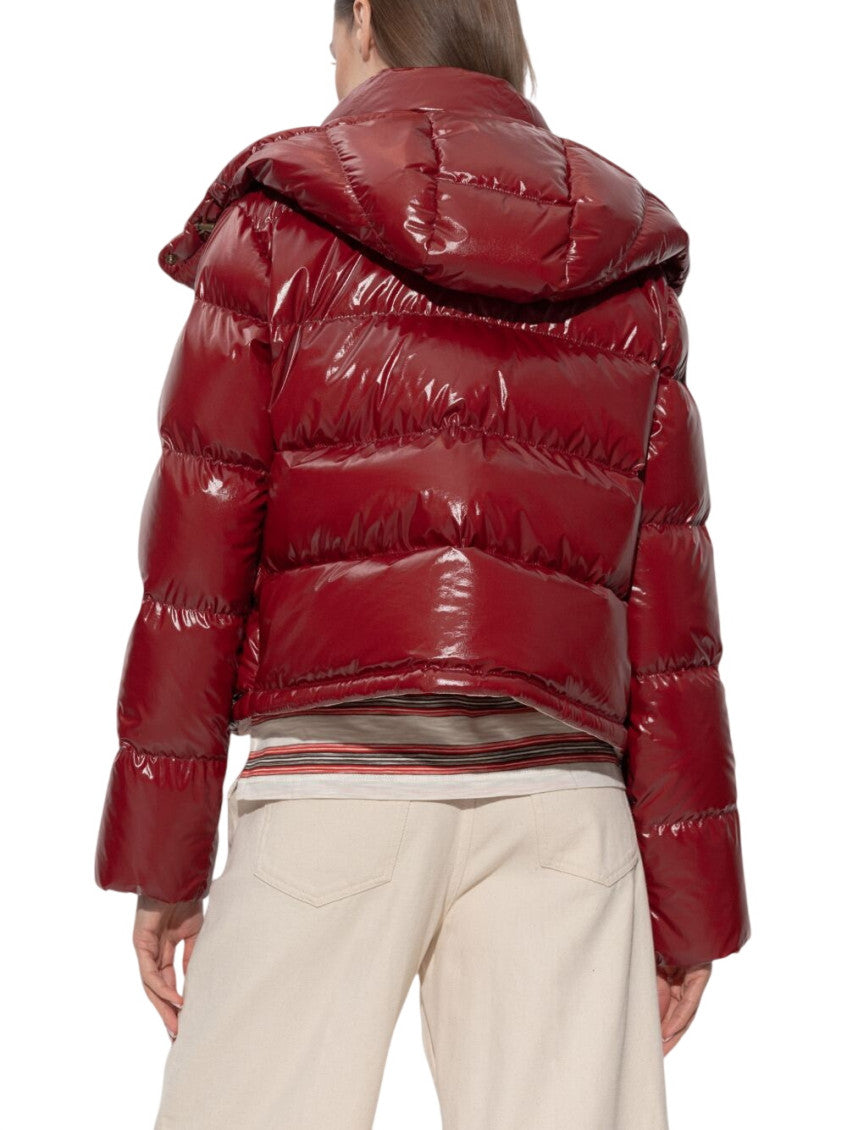 Red Quilted Hood Jacket 3