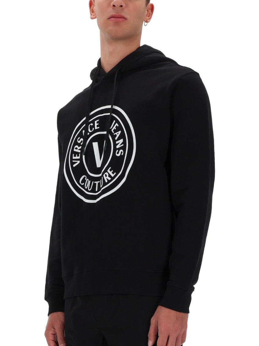 Black Logo Regular Hoodie 4