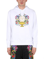 White Logo Regular Hoodie 1