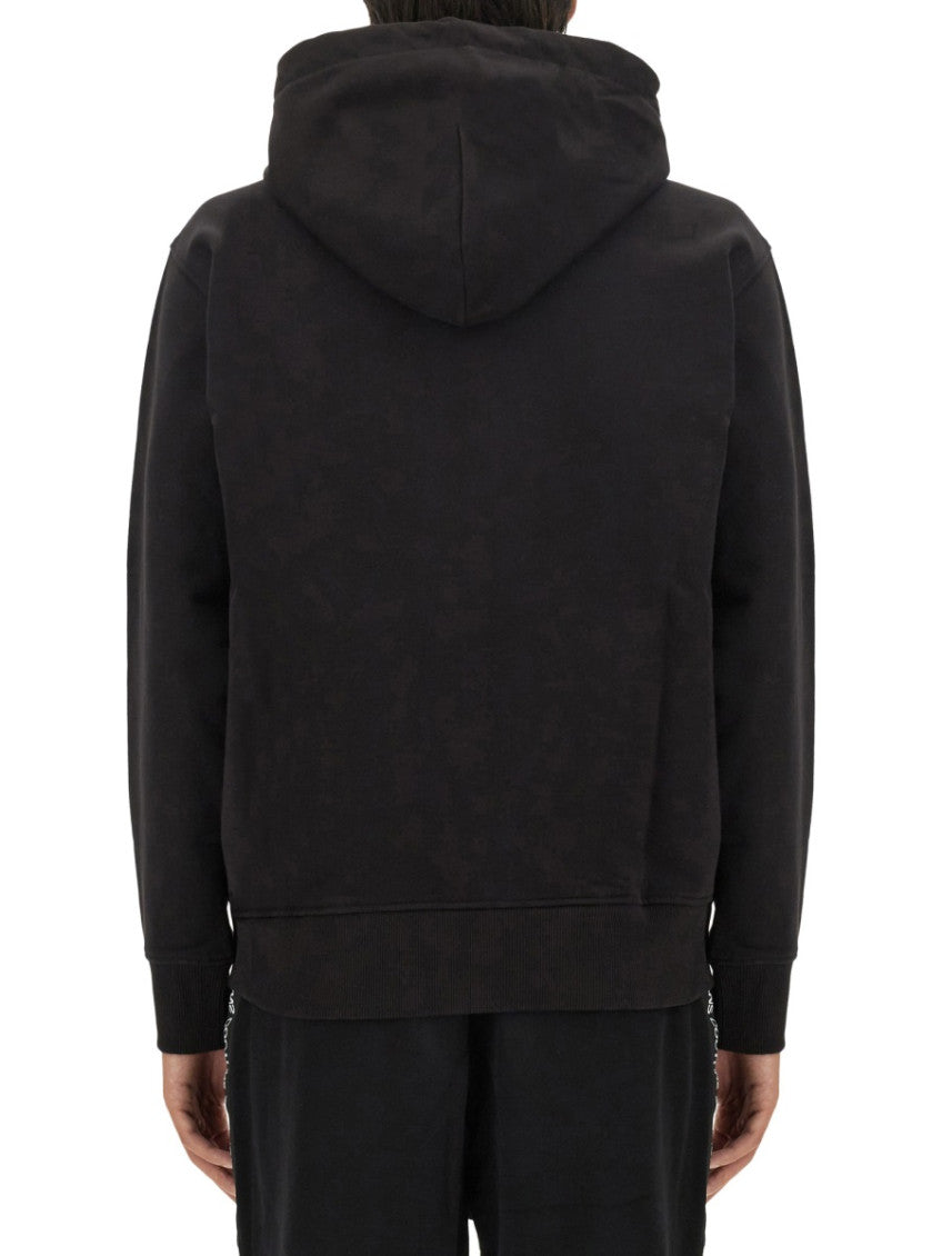 Black Logo Regular Hoodie 3