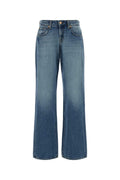 Blue Straight Distressed Jeans 1